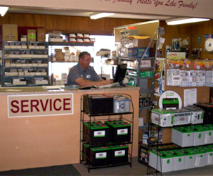 RV Parts Checkout Counter at Norris RV in Casa Grande